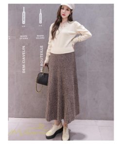 スカート | マタニティ秋 冬 ニット コーデ ロング丈 Aラインマタニティウェア 産前 産後 ゆったり ウエスト調整 きれいめ ハイウエスト 上品