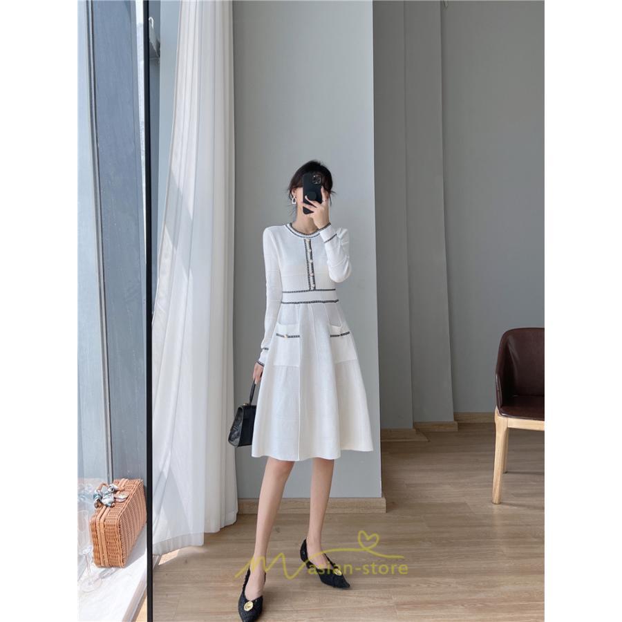 ニットワンピース | ワンピース レディース ニット ワンピース ニット チュニック 膝丈 ロング 長袖 着痩せ 20代30代40代50代 送料無料 秋冬 可愛い 秋冬コーデ