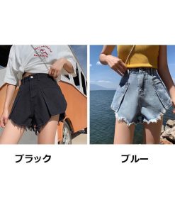 ジーンズ、デニム | デニムパンツ レディース ボトムス ズボン ショートパンツ デニム 夏服 サマー ダメージ セクシー 女の子 夏物 可愛い 20代30代