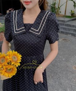 マキシ | ワンピース レディース 40代 半袖ワンピース 春夏 きれいめ マキシ丈ワンピース ドット柄 黒 着痩せ 体型カバー 30代 カジュアル 50代 上品 お出かけ アウター