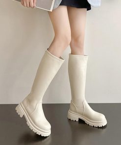 ニーハイブーツ | ロングブーツ 厚底ブーツ レディース韓国