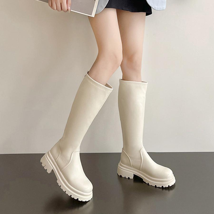 ニーハイブーツ | ロングブーツ 厚底ブーツ レディース韓国