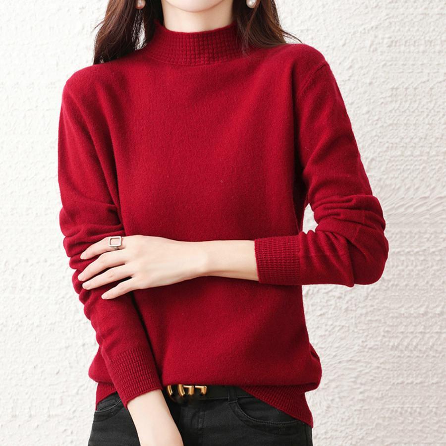 ニット・セーター | プチハイネックニットトップス レディース