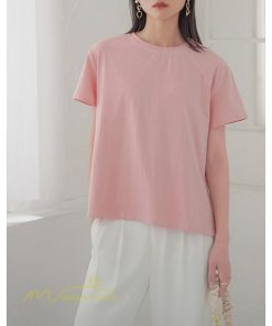 tシャツ・カットソー | Tシャツ レディース 春 夏 秋 Tシャツ 半袖 ブラウス かわいい プリーツTシャツ 無地 半袖 ゆったり 20代 きれいめ 40代 カットソー シンプル 韓国風 30代