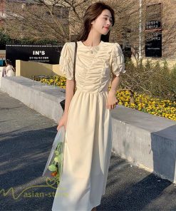 マキシ | ワンピース サマーワンピース Aライン レディース 無地 きれいめ ロングワンピース 通勤 通学 可愛い 気質 20代 30代 40代 Aラインワンピース 夏 韓国風 春