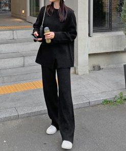 セットアップ | セットアップニット 秋冬 スリット 韓国