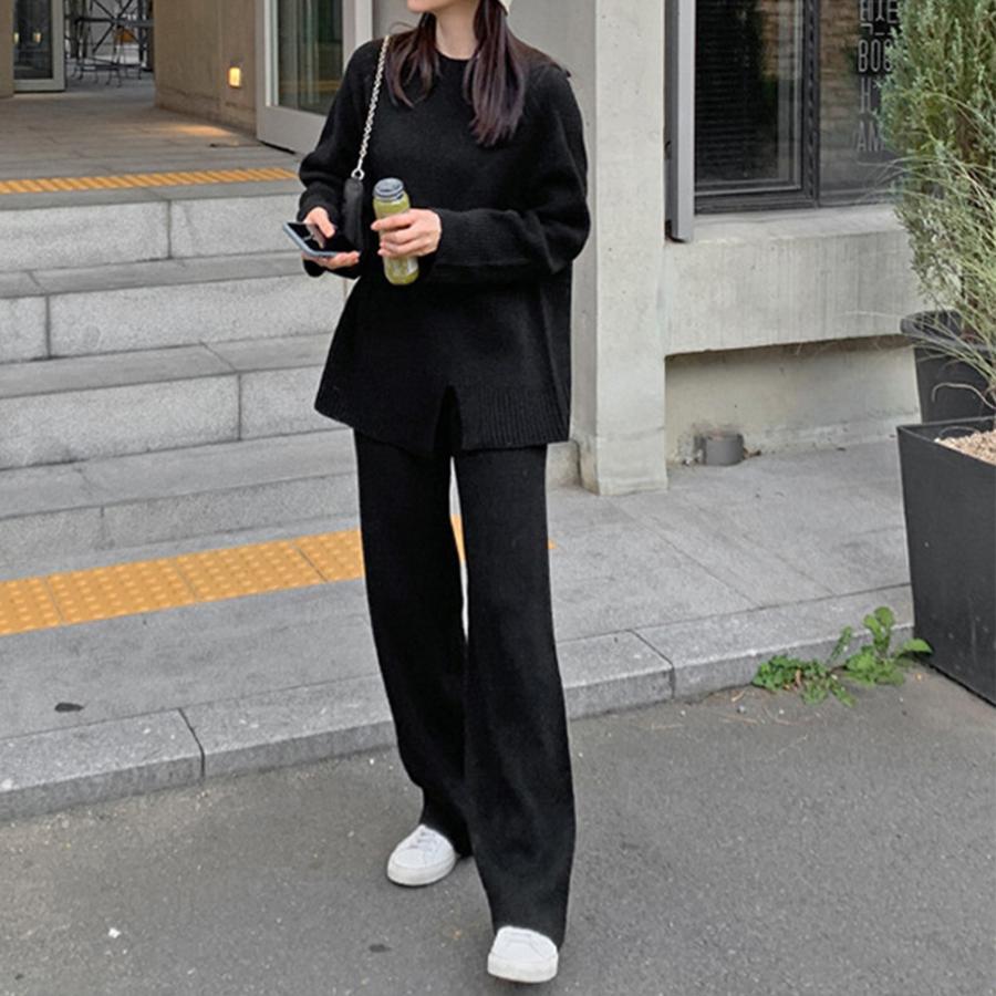 セットアップ | セットアップニット 秋冬 スリット 韓国