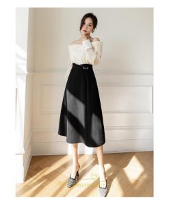 スカート | ロング 秋 秋服 レディース ボトムス ロングフレア Aライン キレイめ オシャレ フェミニン 可愛い 着痩せ 通学 お出かけ 新作 OL 通勤