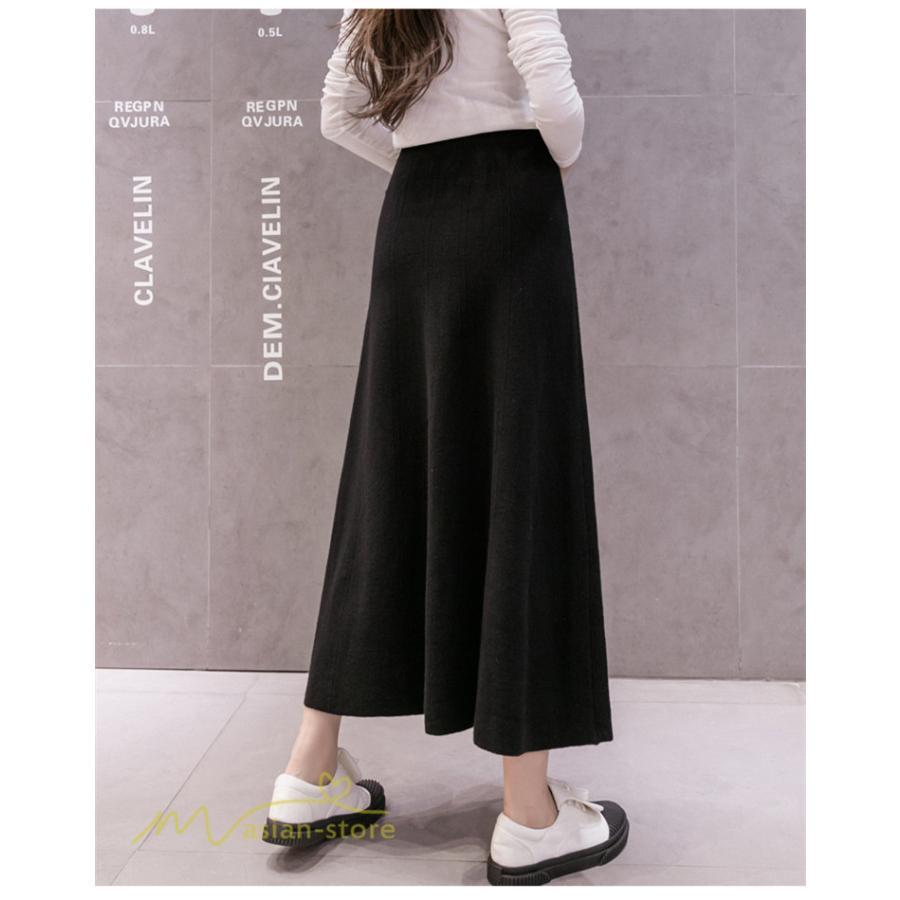 スカート | マタニティレディース 妊婦服 無地 着痩せ ハイウエスト カジュアル Aライン産前産後 体型カバー マタニティウェア ウエスト調整