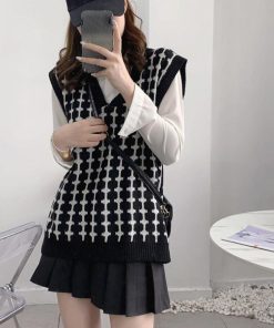 ニット・セーター | ニットベスト Vネック レディースニット