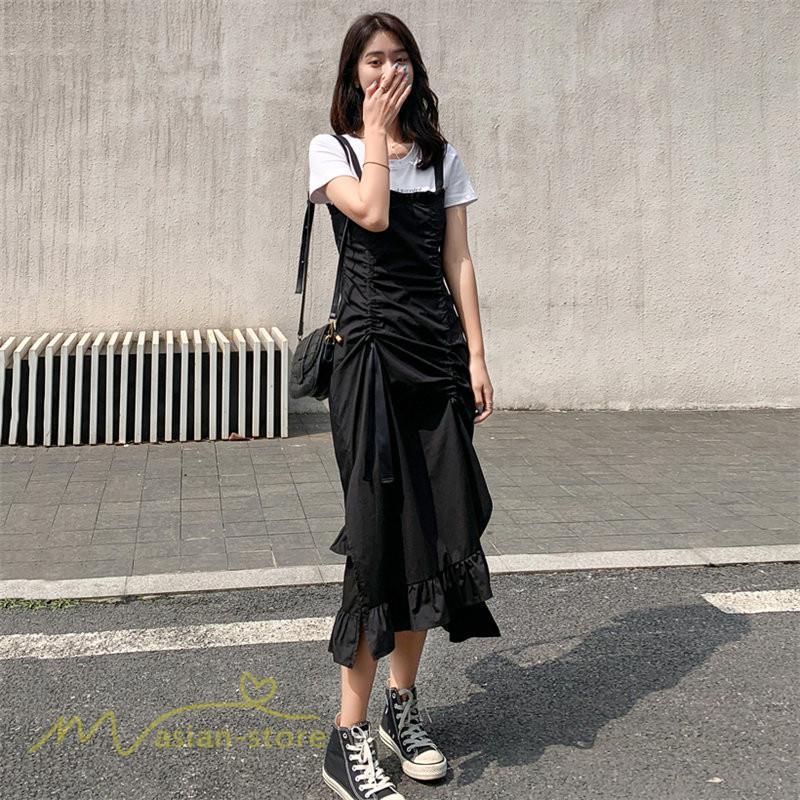 マキシ | サマーワンピース ワンピース レディース 着痩せ ノースリーブ ひざ下 カジュアル 韓国風 無地 気質 可愛い 通勤通学 ロングワンピース 20代30代40代 夏 大人