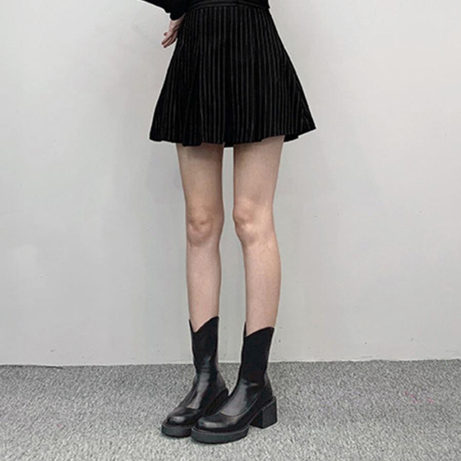 ショートブーツ | Vカット レディース厚底