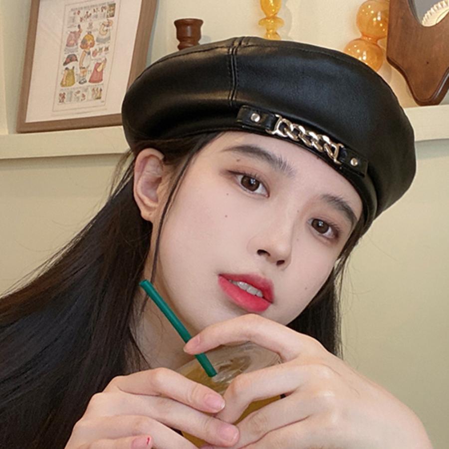 ベレー帽 | 帽子 レディース チェーン付き