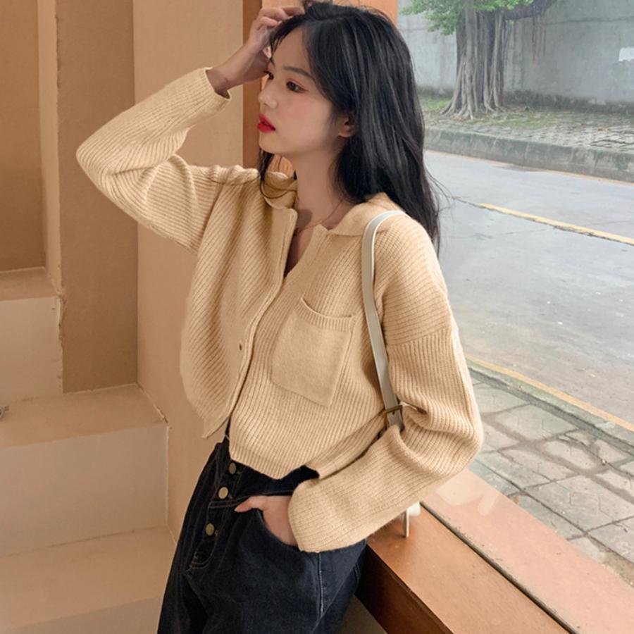 カーディガン | ショート丈ニット トップス