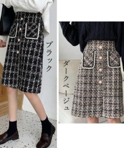 タイトスカート | スリット チェック柄