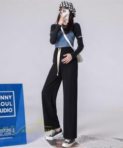 パンツ レギンス | マタニティ パンツ ボトムス レディース 春 秋 新作 ワイドパンツ 体型カバー 大きいサイズ マタニティウェア マタニティパンツ 無地 着痩せ ロングパンツ