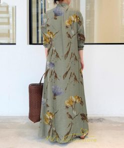 マキシ | ワンピース レディース 40代 50代 長袖 きれいめ ゆったり 30代 20代 ロングワンピース マキシワンピース リゾート デート 綿麻 女子会 通勤 お出かけ