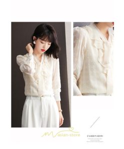 シャツ・ブラウス | シャツ ブラウス 春 秋 冬 シフォン 長袖 レディース フォーマル 通勤 OL オフィス ビジネス カジュアル リボン 綺麗 可愛い おしゃれ 高級感 キレイめ