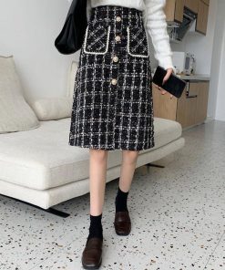 タイトスカート | スリット チェック柄
