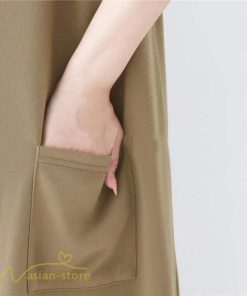 ノースリーブ | ノースリーブワンピース レディース 韓国風 無地 ワンピース ロングワンピース フリーサイズ カーキ ブラック 夏 お出かけ キャミワンピース 40代 30代 20代