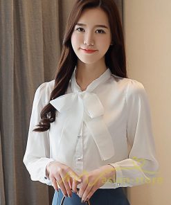 在庫ある | 短納期ブラウスレディースシャツ シフォンブラウス ビジネスカジュアルシャツトップス オフィスブラウス フォーマルシャツ 薄手 春夏衣装 リボン 通学通勤