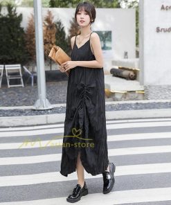 マキシ | ジャンパースカート レディース サロペット オールインワン キャミワンピース 無地 オーバーオール ゆったり カジュアル 通勤 20代30代40代 エレガント 不規則