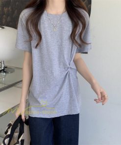 tシャツ・カットソー | Tシャツ カットソー トップス レディース 半袖 無地 春夏新作 オフィス おしゃれ クルーネック シンプル コーデ きれいめ 着痩せ 快適 20代30代40代50代 着回し