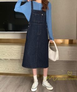 オーバーオール サロペット | デニムサロペットスカート レディース 40代 春夏 デニムワンピース レディス ボトムス ジャンバースカート カジュアル 無地 サロペット ストレート 着痩せ