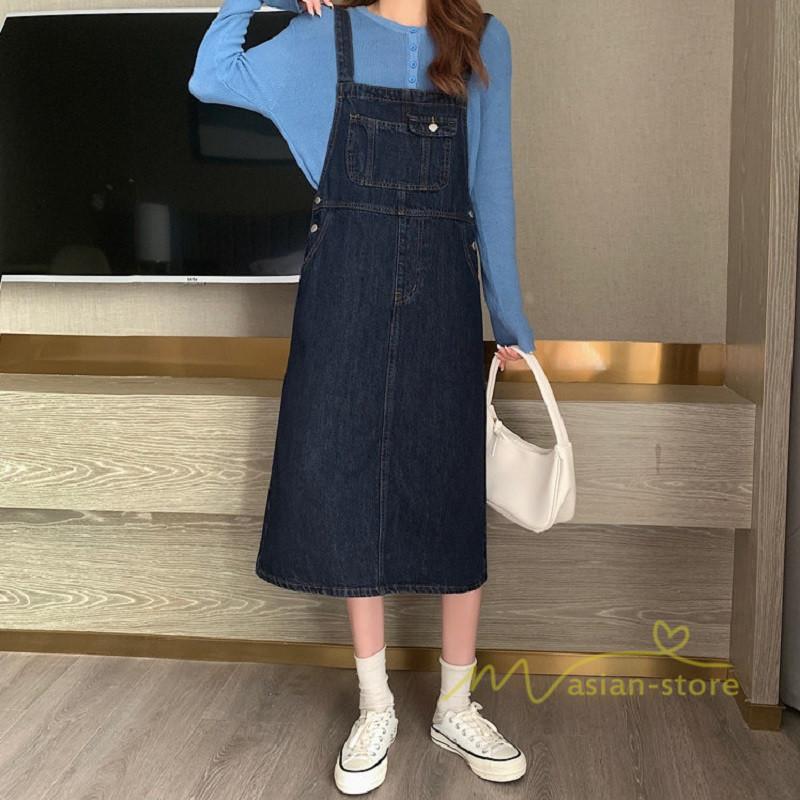 オーバーオール サロペット | デニムサロペットスカート レディース 40代 春夏 デニムワンピース レディス ボトムス ジャンバースカート カジュアル 無地 サロペット ストレート 着痩せ