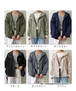 コート・ジャケット | ジャケット レディース ブルゾン ライトブルゾン アウター ライトアウター 秋物 パーカー パーカージャケット スポーティ フード付き 20代30代 カジュアル