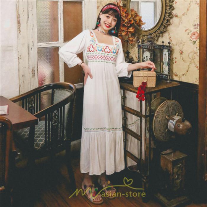 マキシ | 長袖ワンピース レディース 夏秋 コットン 10代 20代 30代 40代 50代 マキシワンピース ロングワンピース おしゃれ 着痩せ 大人可愛い 綺麗 かわいい