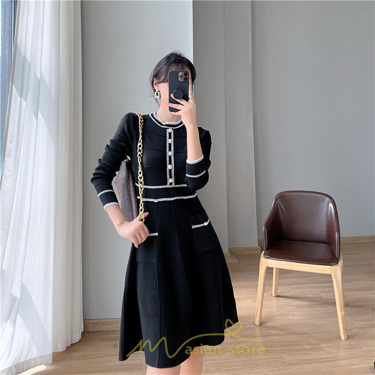 ニットワンピース | ワンピース レディース ニット ワンピース ニット チュニック 膝丈 ロング 長袖 着痩せ 20代30代40代50代 送料無料 秋冬 可愛い 秋冬コーデ