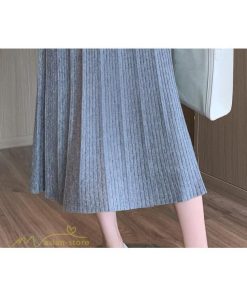 スカート | マタニティレディース ニット 秋冬 2022新作 産前産後 きれいめ 無地 ゆったり 妊婦服 マタニティウェア ハイウエスト ウエスト調整 Aライン