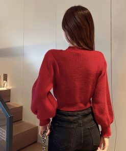 ニット・セーター | ショート丈 ニットトップスレディース秋冬