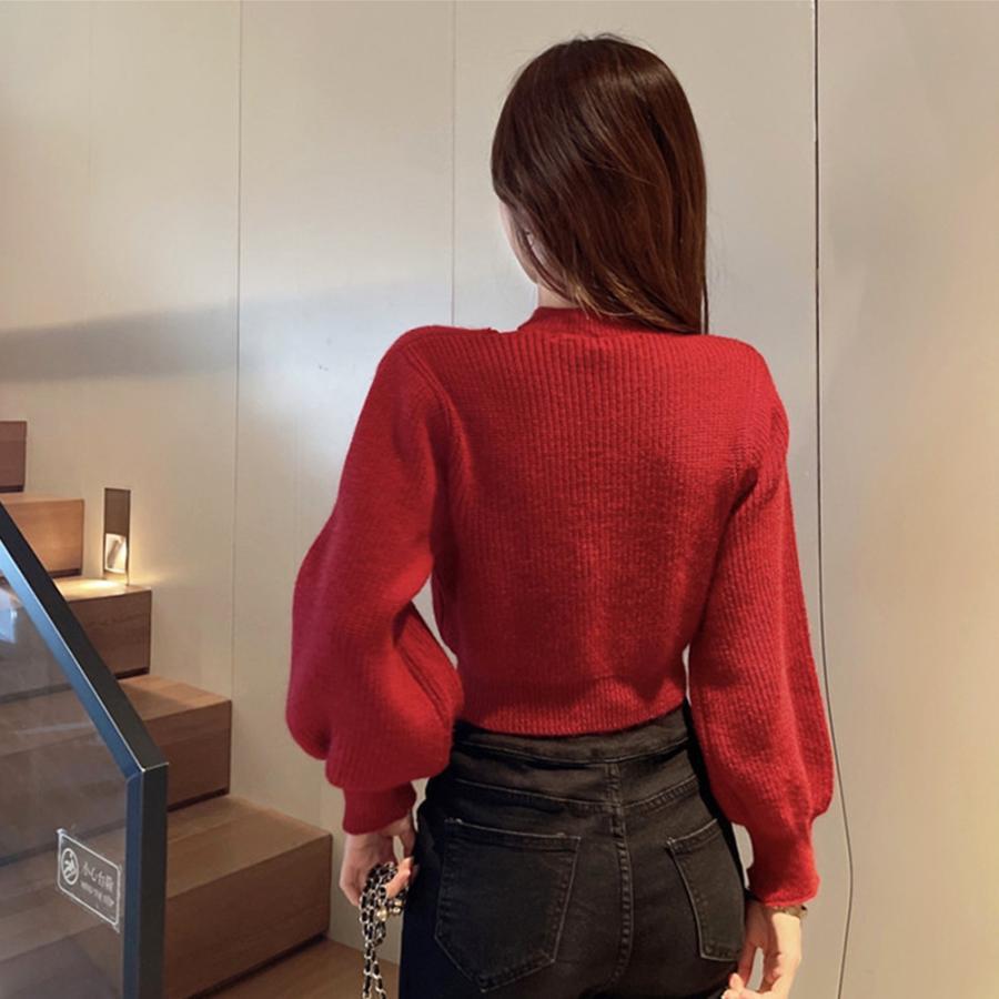 ニット・セーター | ショート丈 ニットトップスレディース秋冬