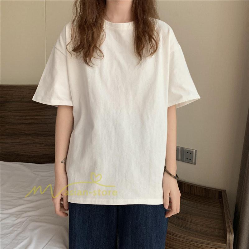 tシャツ・カットソー | Tシャツ レディース 半袖 春 夏 秋 トップス カットソー カジュアル シンプル ゆったり 20代30代40代50代 体型カバー 通勤通学 着回し 無地人気 お出かけ 上品
