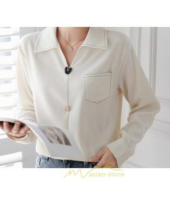 シャツ・ブラウス | ブラウス トップス レディース Vネック秋 シンプル 着回し カジュアル 通勤 オフィス お出かけ 上品 フェミニン 女子会 就活 デート お仕事 エレガント 二次会