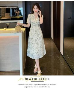 マキシ | ワンピース レディース 夏 半袖 体型カバー 着痩せ 韓国風 30代 40代 通勤 OL デート おしゃれ 2022 キレイめ 新作