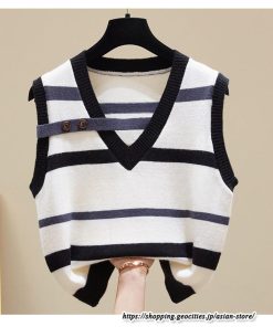 ベスト | ニットレディース トップス Vネック タンクトップ ノースリーブ 袖なし インナー ニット レイヤード風 20代30代 重ね着風 セーター 女ニット