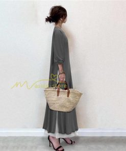 マキシ | セットアップ ワンピース スカート 2点セット 長袖 秋物 プリーツスカート Aラインワンピース 大人 30代40代50代 かわいい お呼ばれ ウエストゴム 無地