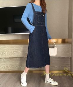 オーバーオール サロペット | デニムサロペットスカート レディース 40代 春夏 デニムワンピース レディス ボトムス ジャンバースカート カジュアル 無地 サロペット ストレート 着痩せ