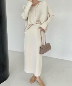 セットアップ | セットアップニット スカート レディース