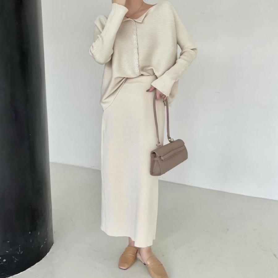 セットアップ | セットアップニット スカート レディース