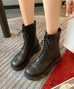 ショートブーツ | ブーツ レディース トレンド ミドル 厚底 袴ブーツ 黒 レースアップ 編み上げ カーキ オフホワイト 通勤 オフィス 通学 歩きやすい 疲れにくい