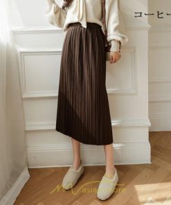 スカート | フレア レディース 40代 きれいめ おしゃれ 着痩せ 秋 冬 ボトムス ロング プリーツ20代 スリット Aラインゆったり 50代 30代