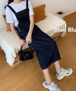 オーバーオール サロペット | レディース レディス ボトムス ジャンバースカート サロペット ロング丈 無地 20代30代40代 ワンピース デニムワンピース 体型カバー 2021 ゆったり ロング