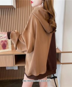 パーカー | トップス レディース 長袖 フード付き スウェット プルオーバー トレーナー 裏起毛 ゆったり 切り替え 大きいサイズ カジュアル 体型カバー