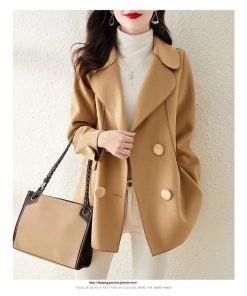 コート・ジャケット | テーラードジャケット レディース コート アウター 長袖 ミディアム丈 羽織り 春 秋 冬 無地 カジュアル ラシャ ダブルブレスト 秋 冬 あったか 通勤 通学