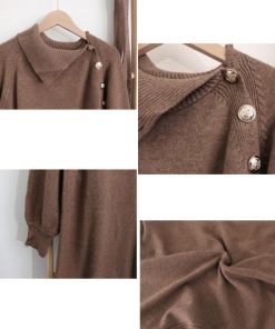 ドレス | ニットワンピース 長袖 レディース 秋冬