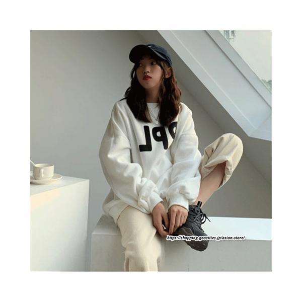 パーカー | トレーナー レディース プルオーバー クルーネック 長袖 トップス Tシャツ スウェット ゆったり 秋冬 トップス カジュアル 練習着 春 ルームウェア